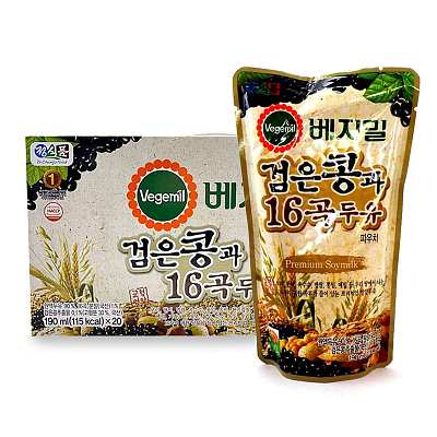 【整箱】Vegemil 16种谷物黑豆乳饮料 190ml*20袋/箱