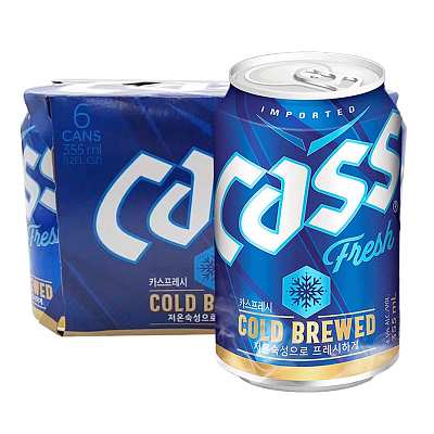 Cass 冷酿啤酒 酒精度4.5% 355ml*6罐/pack