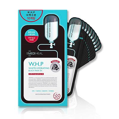 美迪惠 WHP美白保湿黑炭面膜 10片入