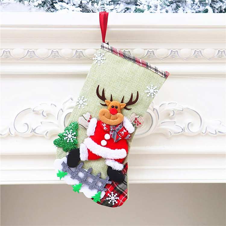 christmas-linen-large-size-socks-deer-pattern-1