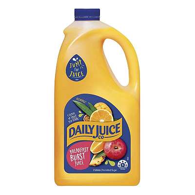 【鲜】Daily Juice 家庭共享装 混合早餐果汁 不添加糖 2L