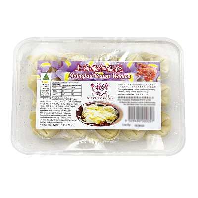 【冻】福源 上海虾仁馄饨 220g