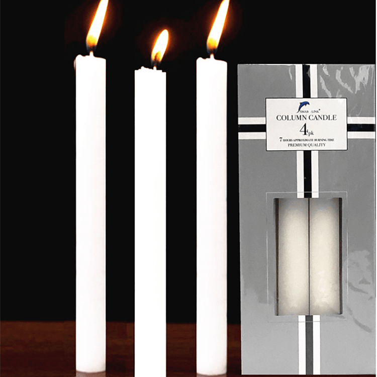 ozhouse-straight-rod-cylindrical-smokeless-candles-white-4pcs-20cm-long-4