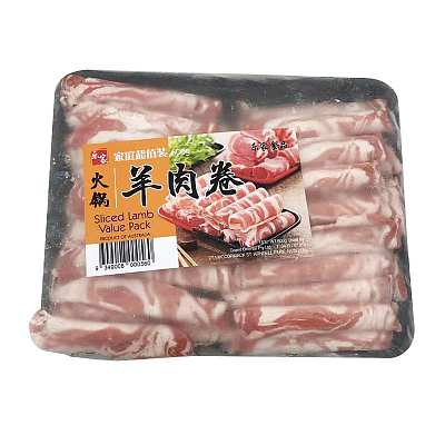 【冻】乐家 火锅羊肉卷 家庭超值装 550g