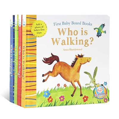 文脉书局 First Baby Board Books 亲子时光纪念册 4本/套 0-6岁