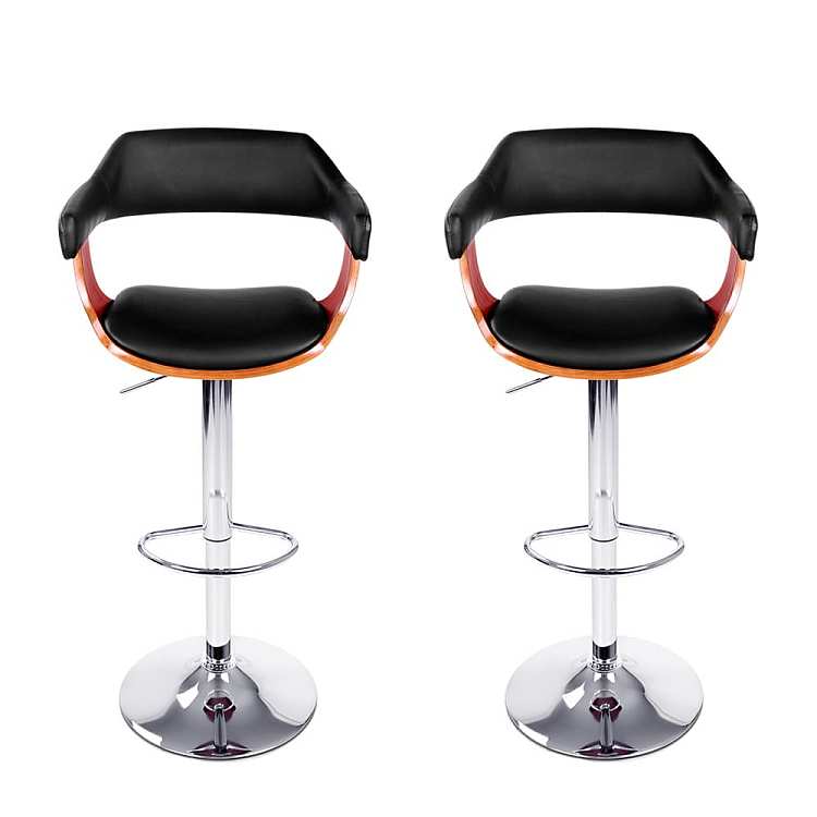 artiss-pu-leather-rotatable-backrest-lift-bar-stool-2-piece-set-black-wood-color-1