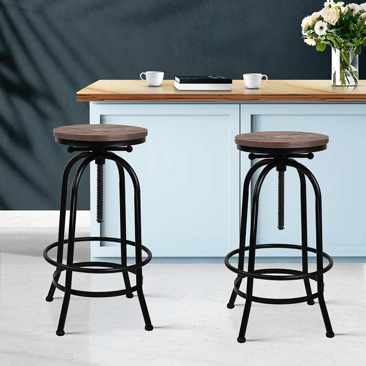 artiss-corrosion-resistant-steel-base-rotatable-lifting-elm-bar-stools-2-piece-industrial-style-black-wood-color-1