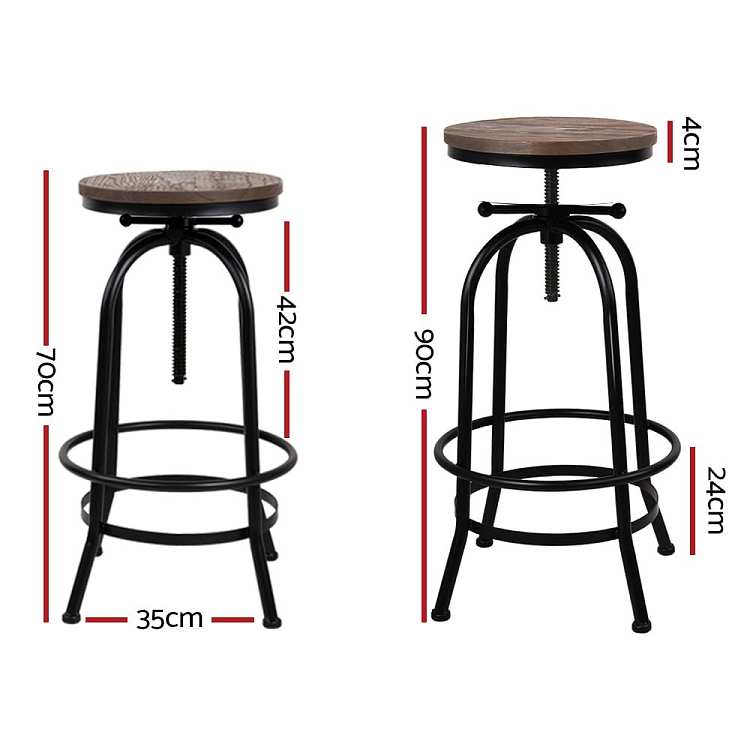 artiss-corrosion-resistant-steel-base-rotatable-lifting-elm-bar-stools-2-piece-industrial-style-black-wood-color-2