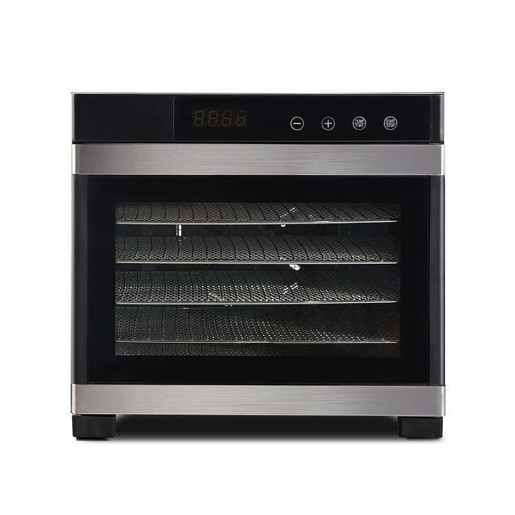 devanti-food-dehydrator-6-trays-intelligent-temperature-control-tray-removable-lcd-touch-screen-food-grade-ps-material-35-75-344531cm-500w-silver-4