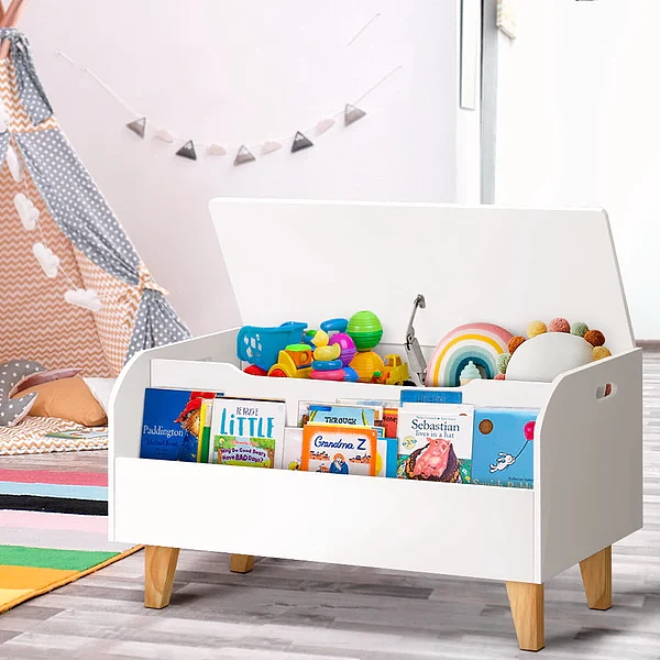 keezi-childrens-storage-shelf-storage-bookcase-white-1