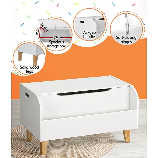 keezi-childrens-storage-shelf-storage-bookcase-white-2