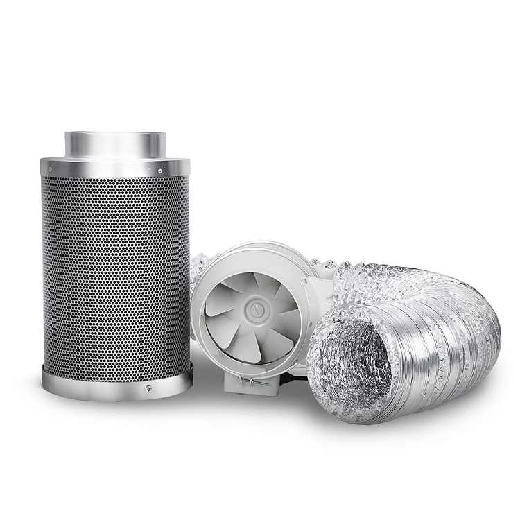 greenfingers-hydroponic-plant-tent-kit-6-inch-ventilation-fan-filter-aluminum-ventilation-pipe-fireproof-and-dustproof-pipe-length-04-5m-55kg-silver-2