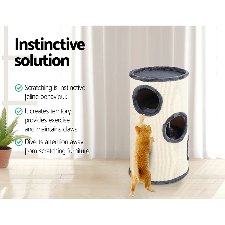 ipet-cylindrical-cat-climbing-frame-with-litter-gray-70cm-4