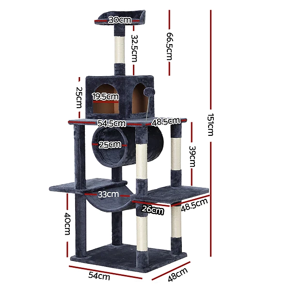 ipet-multifunctional-cat-tree-tower-with-cat-nest-cat-scratching-board-cat-toys-small-platform-four-specifications-can-be-selected-4
