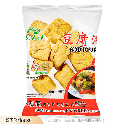 【鲜】长青 三角/四方豆腐泡 约200g