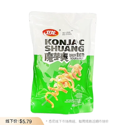 卫龙 魔芋爽 酸辣味 252g