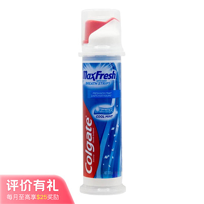 COLGATE高露洁 劲爽薄荷含清新薄荷粒牙膏 130g【评价有礼】