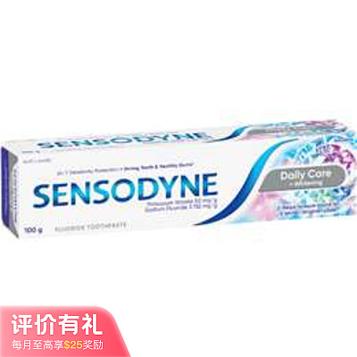 舒适达每日护理美白牙膏 100g【评价有礼】