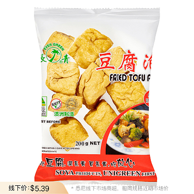 【鲜】长青 三角/四方豆腐泡 约200g