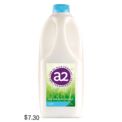 【鲜】a2 Light Milk 低脂牛奶 2L