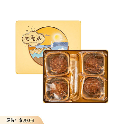 【礼盒】陶陶居 陶陶秋月月饼 4枚入 560g