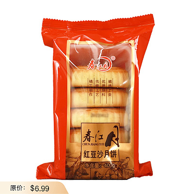 春江月 红豆沙月饼 4块入 400g