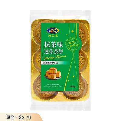 甜品屋 抹茶迷你茶饼 6pcs 180g