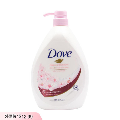 DOVE 多芬 滋养沐浴露 樱花味 1000ml
