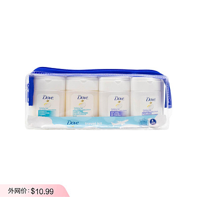 DOVE 多芬 保湿护理旅行四件套 洗护沐浴乳各 30ml