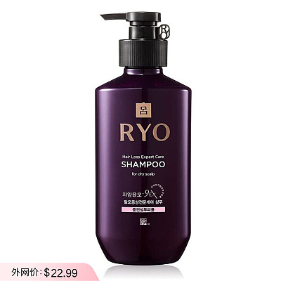 吕 防脱防固发滋养洗发水 干性发质 紫色 400ml