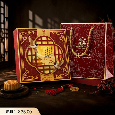 【礼盒】禧月阁 大四喜月饼 4pcs 640g