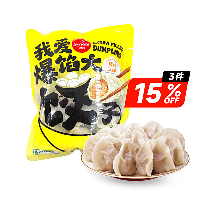 【冻】思念 我爱爆馅大饺子 猪肉三鲜 480g