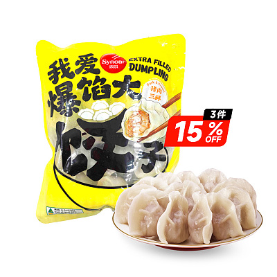 【冻】思念 我爱爆馅大饺子 猪肉三鲜 480g