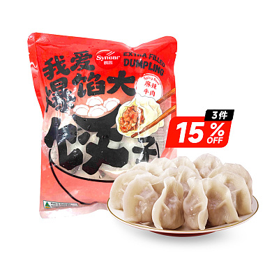 【冻】思念 我爱爆馅大饺子 麻辣牛肉 480g