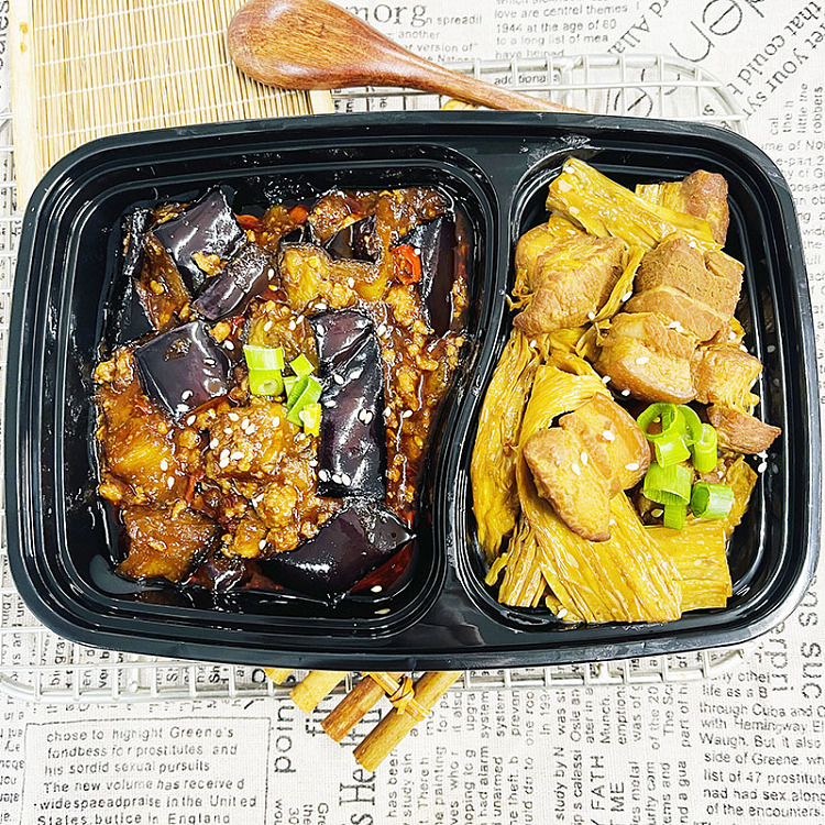 braised-pork-stewed-with-dried-beancurd-sticksfish-flavoured-eggplant-with-mince-pork-1