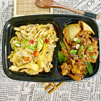 1627 川味盐煎肉（微辣）（全新改良）+辣炒包菜肉丝（中辣)（1000ml盒装）