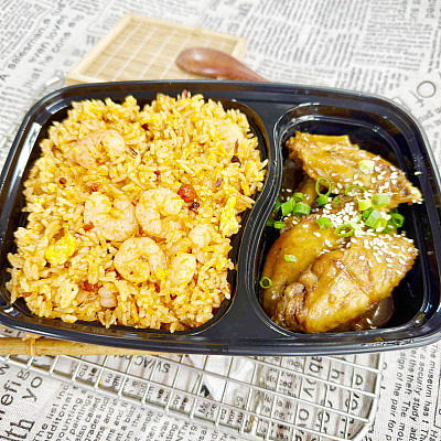778蜜汁可乐鸡翅＋老干妈虾仁炒饭（1000ml盒装）