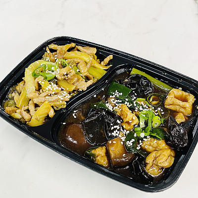 3972酸菜肉丝（辣）+香菇木耳豆腐泡（1000ml盒装）