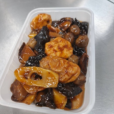 上海特色菜--双菇面筋（500ml盒装）（约400g）