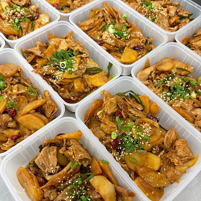 葱香土豆肉片(小辣)(750ml盒装）