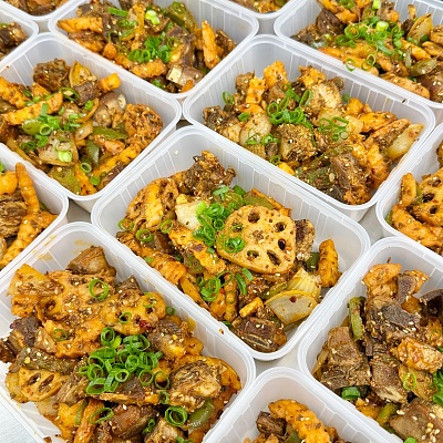 干锅羊排(孜然香辣)（750ml盒装）（约240g)
