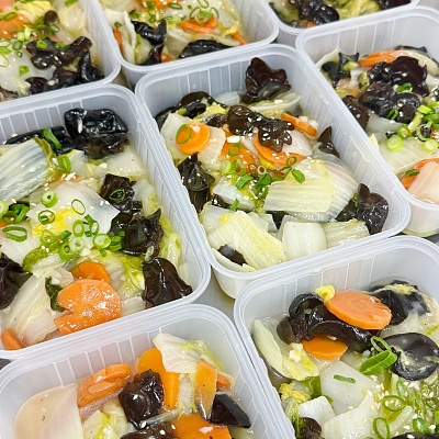三色蔬菜（白菜，木耳，胡萝卜）【750ml盒装】【赏味期至周五 介意者勿拍】